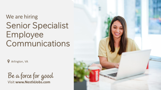 KRei52's tweet photo. Apply Now: Senior Specialist Employee Communications in Arlington, VA! #emp https://t.co/kcBWI2HwXx https://t.co/BwA4EdpQze