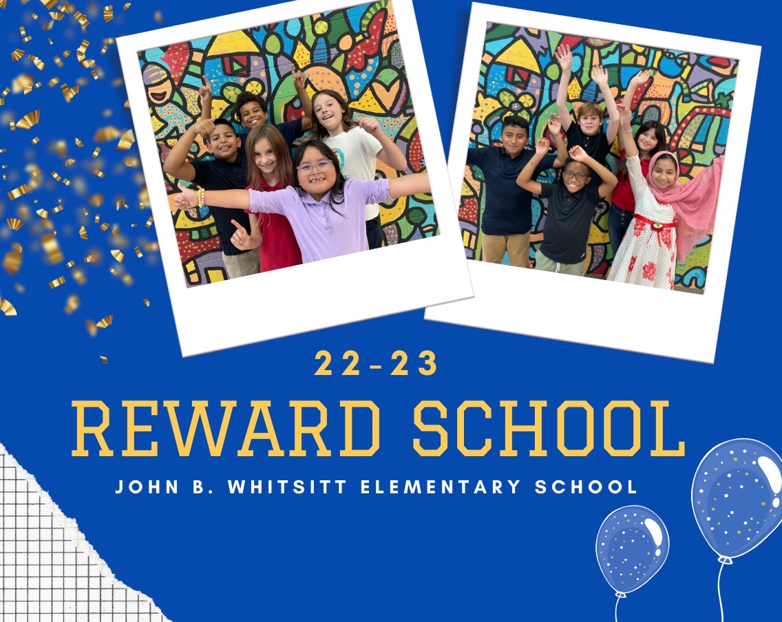 🗣 <a href="/TNedu/">TN Dept of Education</a> has named Whitsitt a Reward School for the 22-23 school year. We received this highest distinction based off student achievement and growth. Congrats to all our students, teachers, staff, families, and partners for your commitment to success for all students.