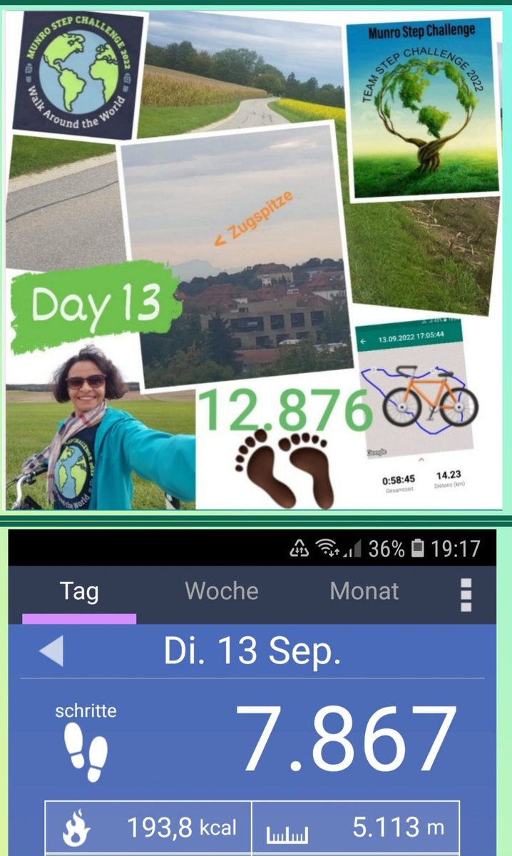 Ivanya76737556's tweet photo. Day 13 done!🤩🚶‍♀️🚲 #MunroStepChallenge2022
@MyPeakChallenge
@SamHeughan @GermanPeaker @bloodcancer_uk https://t.co/zrpy47EcM3