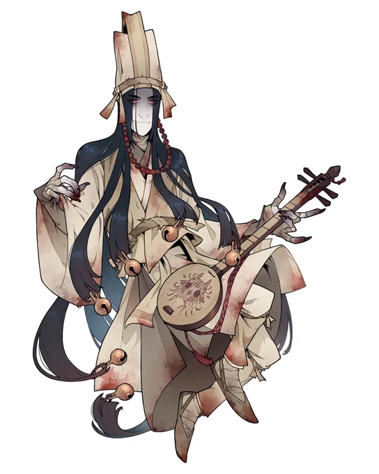 Wolhak 월학, Dhampir Bard - our original character for Undying Corruption, a Korean TTRPG Adventure Book by kstarter launches September 27th!  