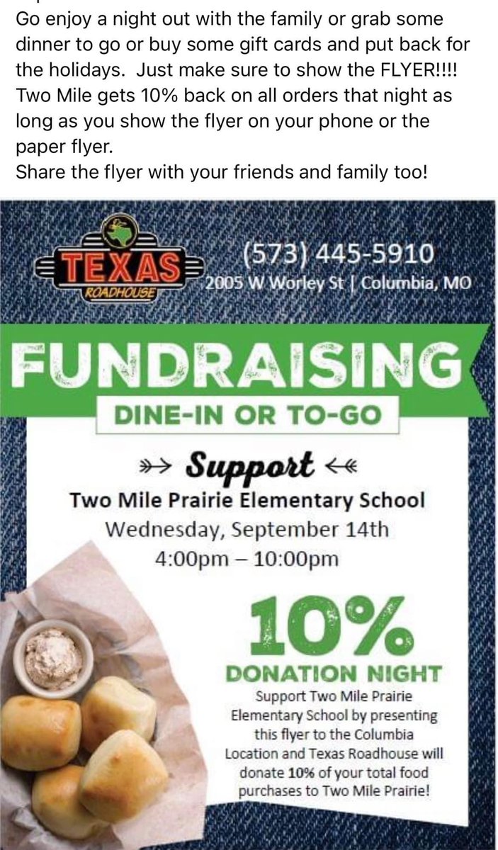 Two Mile Prairie PTA tweet media