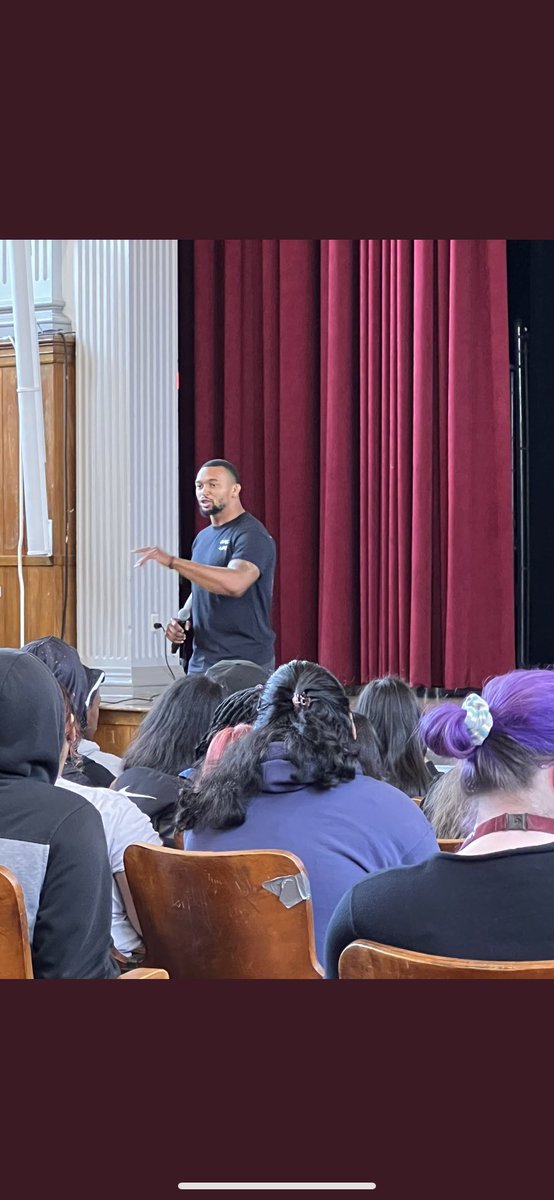 Big thanks to <a href="/s_gspeaks/">Shamiel Gary</a> for coming to visit us today and reminding us that it’s not just the goals, but the little steps we take every day to reach them and to listen the positive voices, especially the one inside yourself
