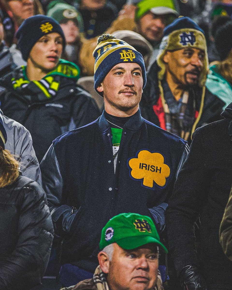 The last time <a href="/NDFootball/">Notre Dame Football</a> wore green jerseys, Rooster was in the stands…

… and this week, we all know.

It’s 𝙲𝙰𝙻𝙻 𝚂𝙸𝙶𝙽: 𝙶𝚁𝙴𝙴𝙽.

#IrishWearGreen #GoIrish