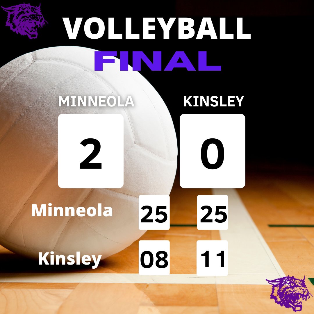MinnHScats's tweet photo. Lady Cats beat Kinsley in two! Go 2-0 on the night improve to 7-3 (2-2) on the season! Great job tonight ladies! It’s a great day to be a Wildcat! #WildcatFamily https://t.co/YwwW99J4HX