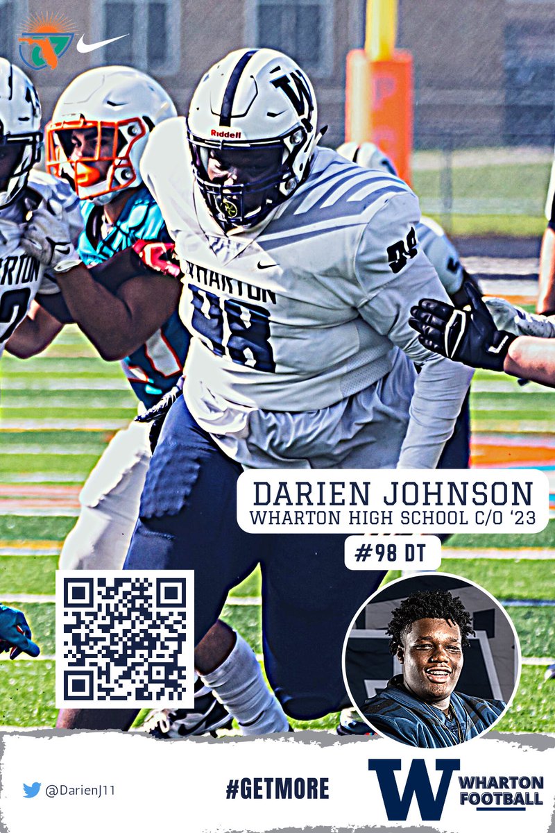 🚨 Uncommitted '23 Spotlight 🚨 

DT Darien Johnson - ⁦⁦<a href="/DarienJ11/">Darien Johnson</a>⁩

🎥: QR Code

#GetMore | #RecruittheW
<a href="/CoachLikeMike/">Big Mike Williams</a> ⁦<a href="/Coach_Baham/">Robert Baham Jr.</a>⁩
