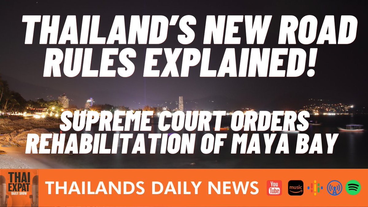 packedreadytv's tweet photo. EP 219: THAILANDS NEW ROAD RULES, Maya Bay Ruling, Thailand's New Minimu... https://t.co/r0upW5b9tj via @YouTube https://t.co/oq0aYTpDts