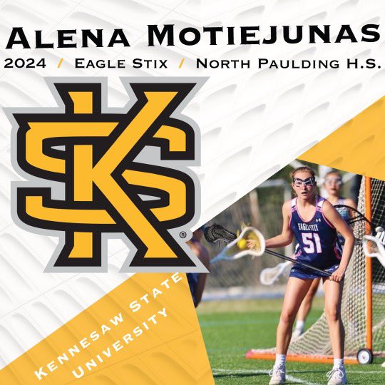 Congrats to 2024 Alena Montiejunas from North Paulding HS on her commitment to Kennesaw State <a href="/KSUOwlsLAX/">Kennesaw State LAX</a>