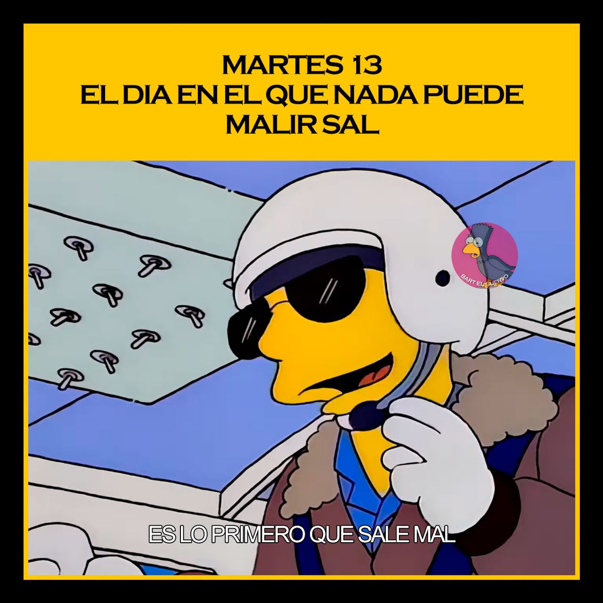 BartElCuervo's tweet photo. Como estuvo tu día? - Sos supersticios@? 🤔 https://t.co/KUAcLiaCWq