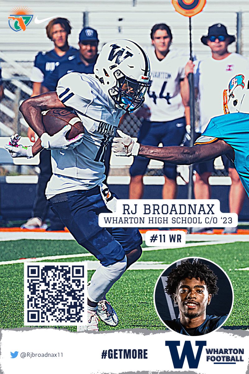🚨 Uncommitted '23 Spotlight 🚨 

WR RJ Broadnax - ⁦⁦<a href="/Rjbroadnax11/">RJ BROADNAX</a>⁩

🎥: QR Code

#GetMore | #RecruittheW
<a href="/CoachLikeMike/">Big Mike Williams</a> ⁦<a href="/Coach_Baham/">Robert Baham Jr.</a>⁩