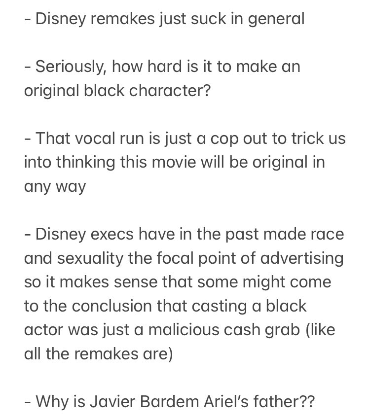 LogiPierogi's tweet photo. Thought I’d share some critiques of The Little Mermaid that go beyond just being racist https://t.co/RDsUA09ep9