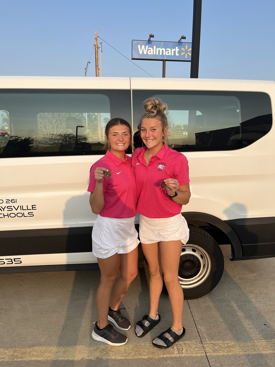 <a href="/Harleynicole30/">Harley</a> with a 13th place finish(47) and <a href="/Kiley_Maier/">Kiley</a> with a 3rd(39) place finish <a href="/SandCreekGolf/">SandCreekStation</a> for the <a href="/GoRailers/">Newton Athletics</a> invitational today.  <a href="/chsbooster261/">Campus Booster Club</a> <a href="/ColtsAD/">📳Campus Athletics#⃣🐴🆙</a> <a href="/kimhicks91/">Kim Hicks</a> <a href="/Channel060/">Channel 060</a>