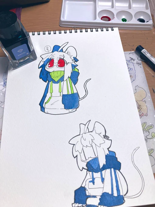 インクでぬりっぬり 