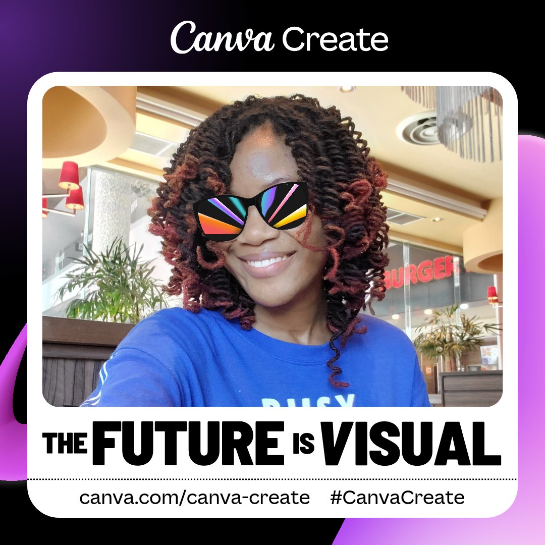 SihBreeze's tweet photo. Listen up folks! #TheFutureIsVisual I'm really excited to tune in to #CanvaCreate tomorrow. It seems to be a promising event and I think @canva will deliver 😄 https://t.co/nMFOi4Xasj