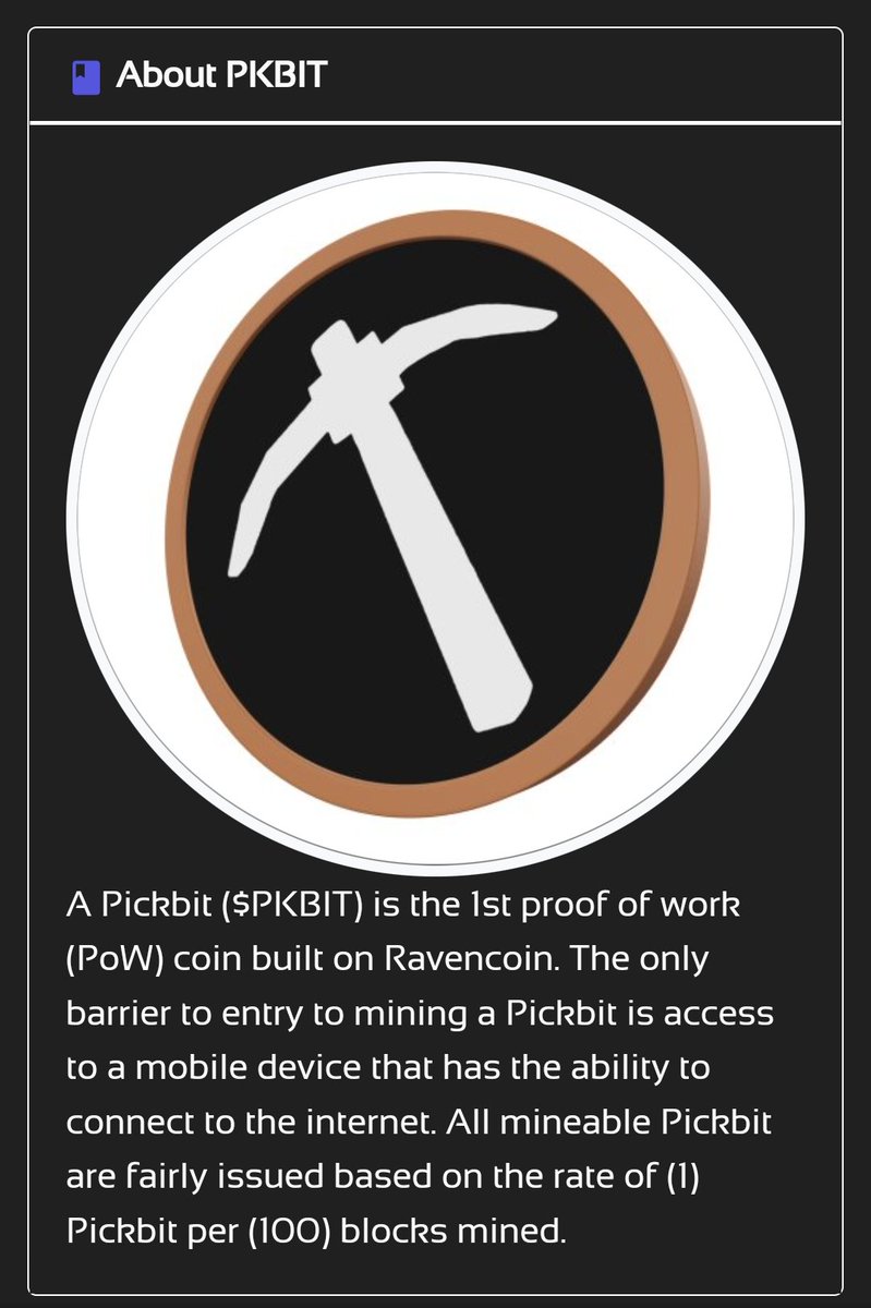 RavencoinAssets's tweet image. Ravenites. We're giving back to the community (again!)

500 $PKBIT x 3 giveaway 🏆🏆🏆

To enter:
✅ Like &amp;amp; RT this post
✅ Follow @Humble_Miner
✅ Follow @Ravencoin 
✅ Follow @RavencoinAssets

#RVN #Ravenites #ETH #Ravencoin