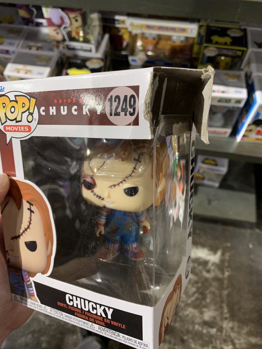 Earlier today, I cried a little 😢 It was the only one in stock. I’m still in timeout but I would have bought it. #funko #funkopop #ChildsPlay #Chucky #BrideOfChucky #horror