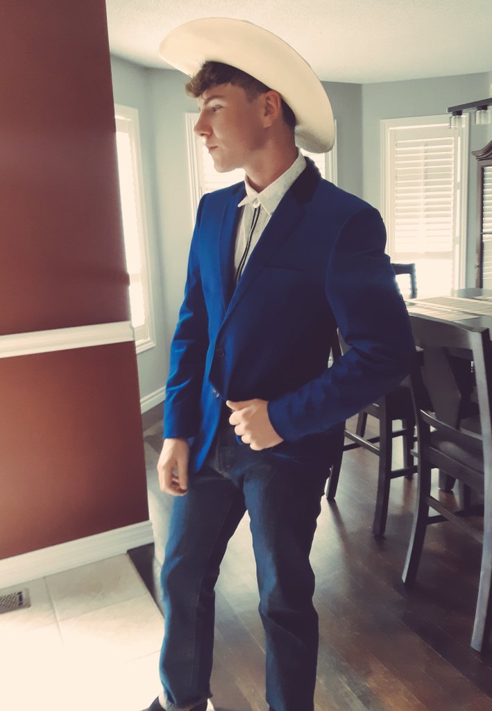 bondagestar's tweet photo. My smouldering cowboy @PUPD0G  looks like a fuckin GQ model ❤ https://t.co/Xu5KvaURNI