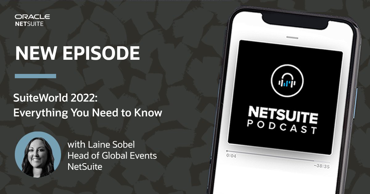 oboyle_shauna's tweet photo. Looking for the 411 on all things #SuiteWorld? Then this latest episode of the NetSuite Podcast is for you. Hear from @NetSuite s head of global events as she breaks down everything you need to know. Give it a listen here 🎧 https://t.co/WvOEraB3Bq https://t.co/DonBFXdLWv