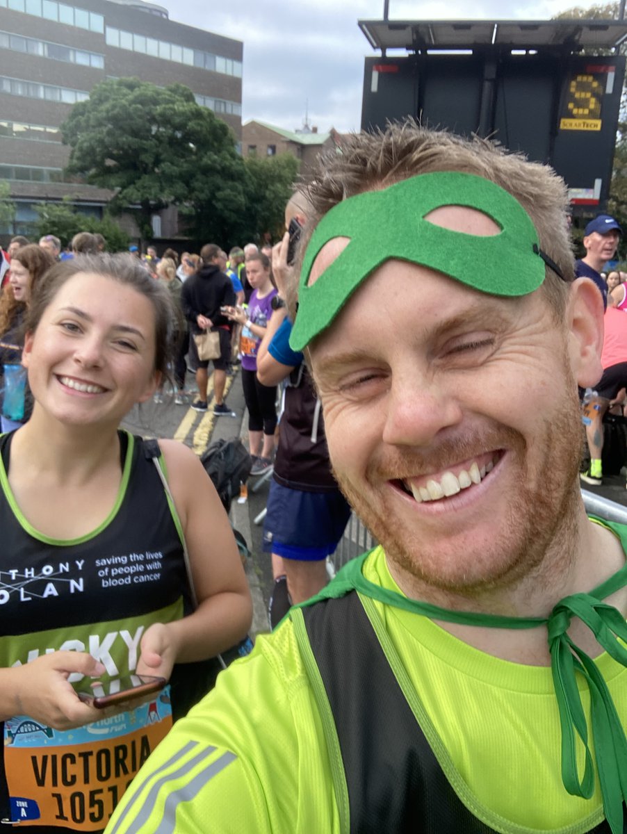 BrockPhysio's tweet photo. WHAT an incredible #GreatNorthRun that was!!!
Such an emotional day: running with the girl whose life I helped save with a stem cell transplant, 14 years ago!!! 
If you are aged 16-30,PLEASE visit https://t.co/T8ZcBdJJoa to become a potential life saver too - marathons optional!! https://t.co/zwWTdxUw4K