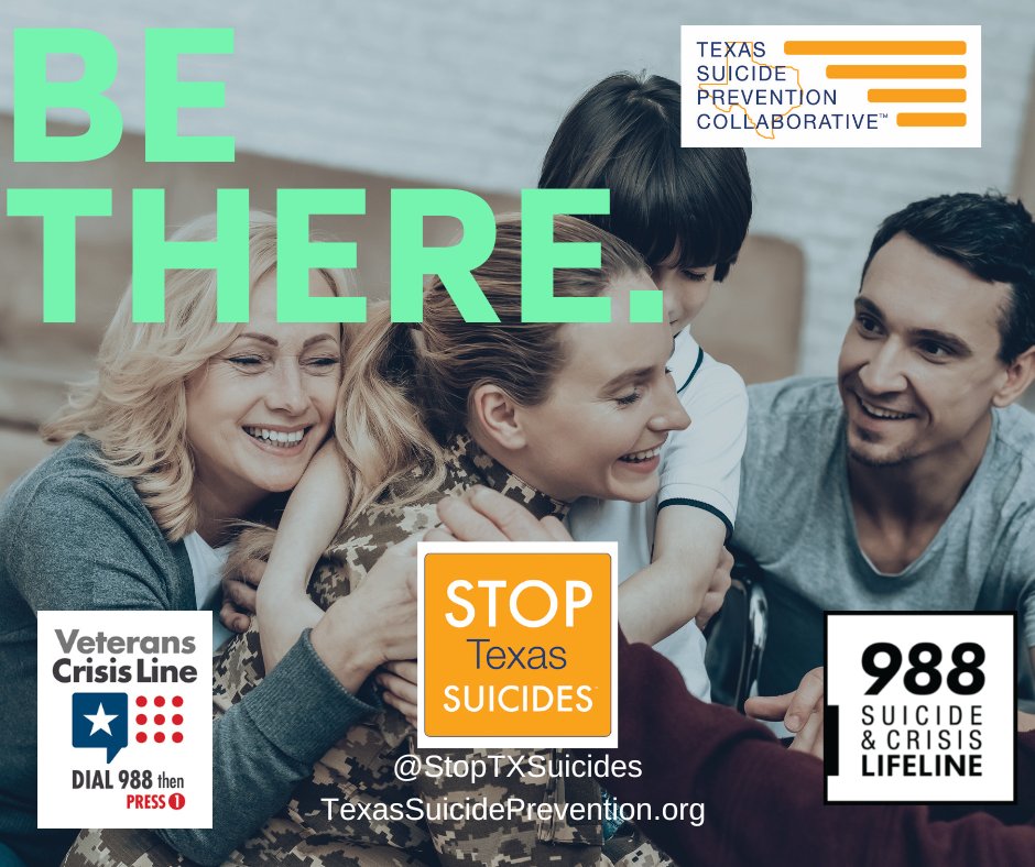 September is Suicide Prevention Month. Check in on your loved ones--it could save a life!

#SPM22  #StopTXSuicides #ArtHeals #BeThere #BeThe1To