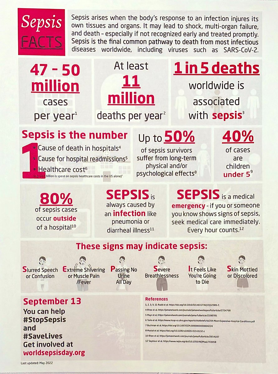 CNLAssociation's tweet photo. CNLA supports #WorldSepsisDay ! Did you know that every year, over 1.7 million adults develop #Sepsis in America?? #StopSepsis #SaveLives #WSD22 @GlobalSepsis https://t.co/Ee64aa1ur0