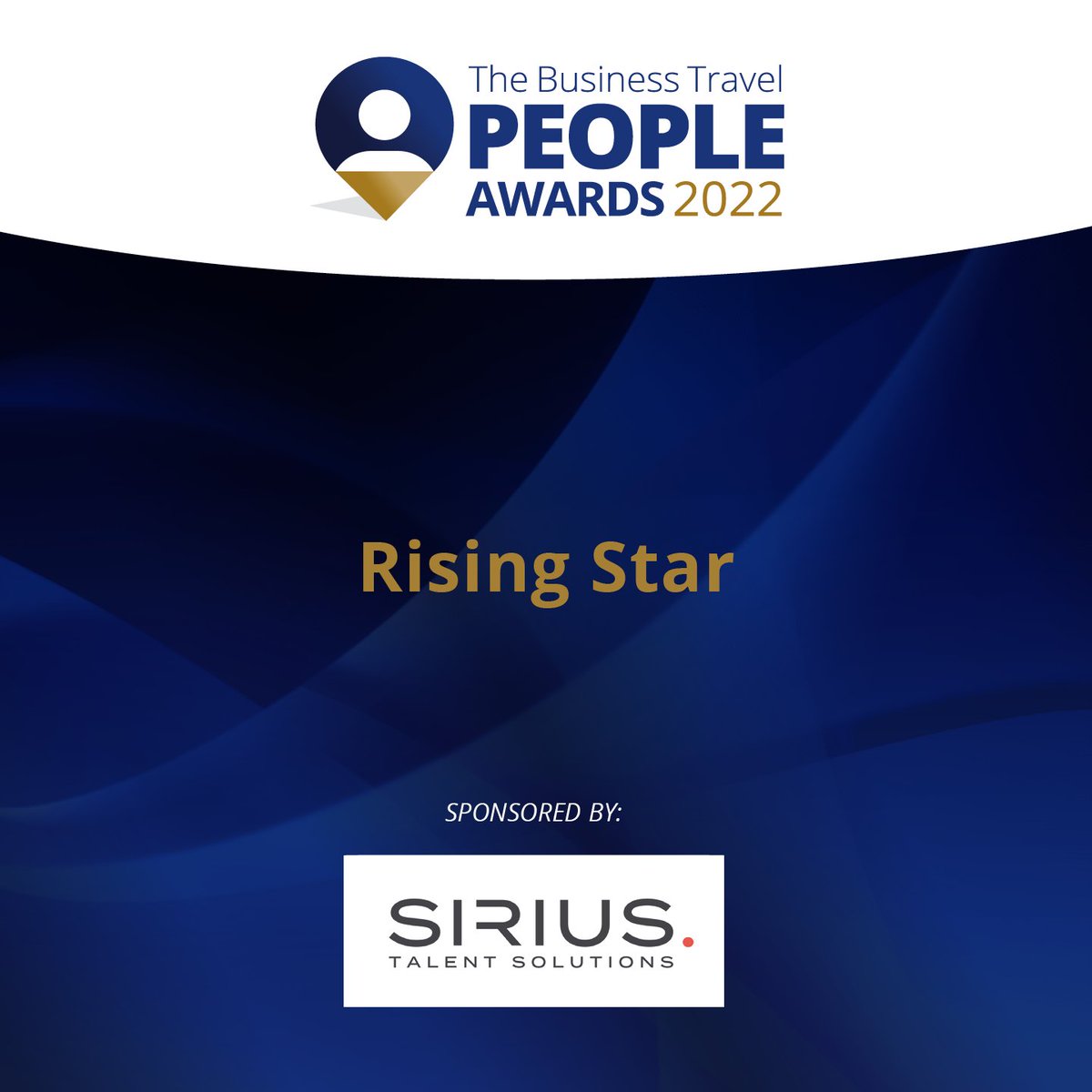 Our Rising Star award is kindly sponsored by Sirius Talent Solutions for the second year running. Thank you! #TBTPA2022