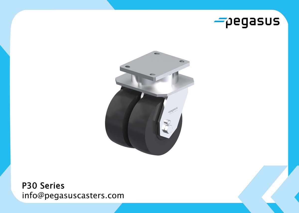 PegasusCasters's tweet photo. Heavy loads made easy with P30 casters. These casters can carry loads of up to 7,200 pounds each making them #extraheavyduty! Contact us today - info@pegasuscasters.com.
https://t.co/Yo67C1EmpV
#kingpinless #dualwheel #wheels #casters #directionallock #nylon #phenolic #instock https://t.co/ZEr35Nyb3k