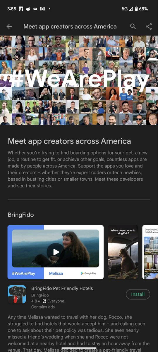 Our app is being featured on Google Play today! Meet our founder, Melissa, and hundreds of app creators across America.