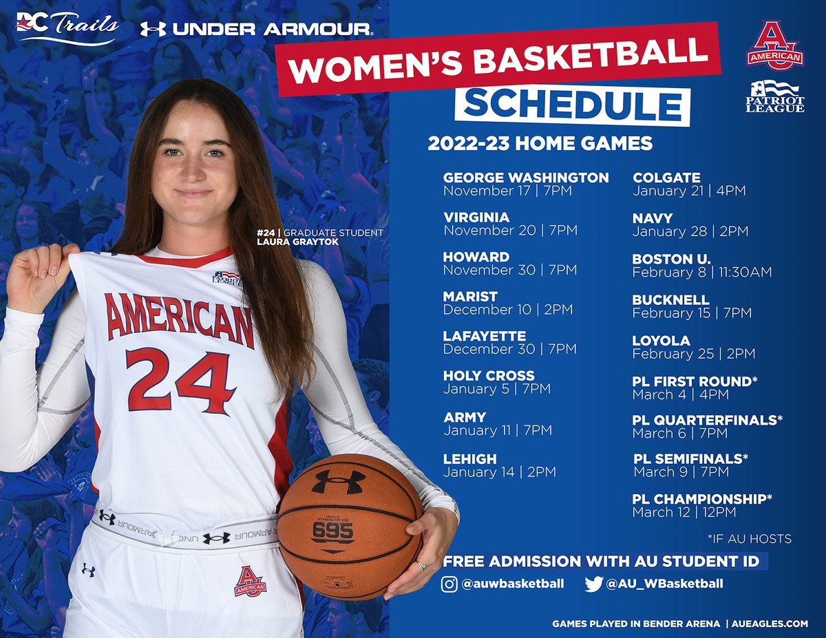 AU_WBasketball's tweet photo. 📅 Mark your calendars 📅

The #PLWBB conference schedule is here. 

📰 » https://t.co/gly7BAejYR https://t.co/TuMhb2F8Uy