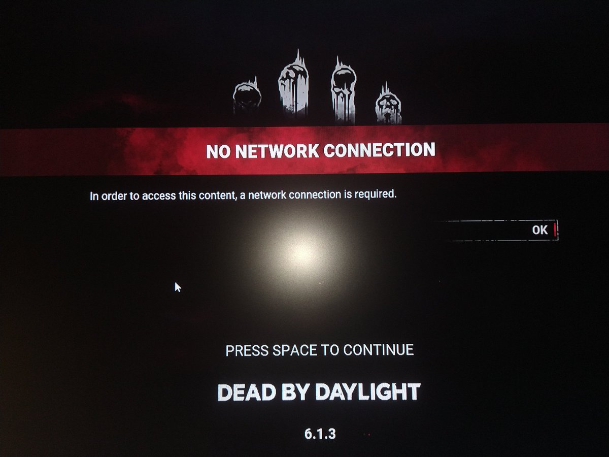 KornFan17's tweet photo. @DeadByBHVR Hey what's up yeah so I'm having an issues with my game and still saying error please reconnect your router when are you guys going to fix it https://t.co/iNh79350yU
