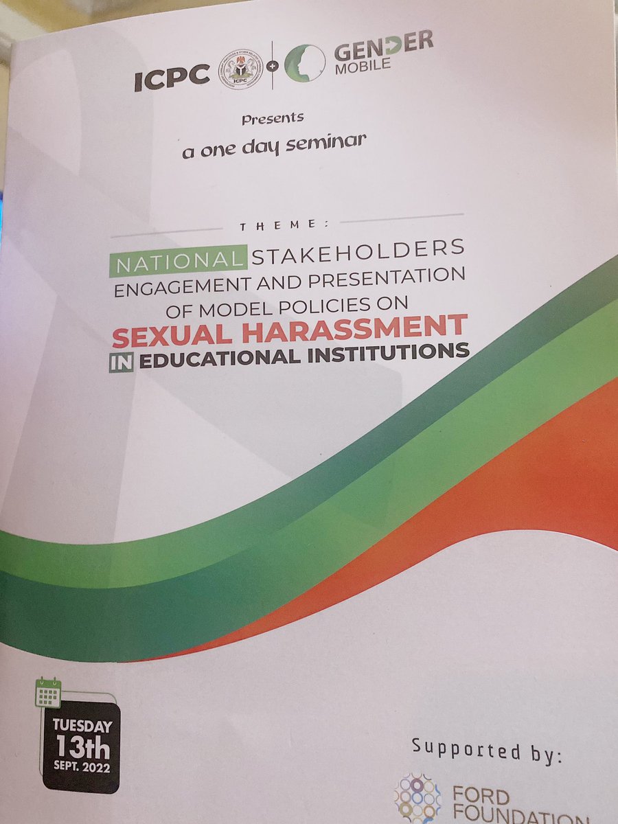 BLawlah's tweet photo. Today at the National Stakeholders engagement on model policies on sexual harassment in educational institutions, following the passage of the Anti-Sexual Harassment Bill which was sponsored by the Deputy President of the Senate. Proud to have served on the legislative team! https://t.co/kTM2UIULHW