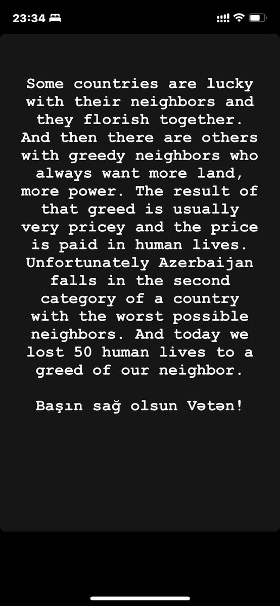 nasiba_v's tweet photo. #Karabakh #KarabaghisAzerbaijan #stopwar #Azerbaijan @BBCWorld @DigitalNewsEU @nytimes @UNHumanRights @BBCBreaking @NZZ @CNN https://t.co/g8azSyNVlv