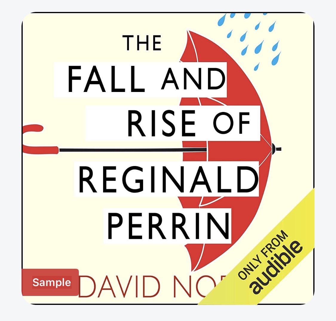 sallyannemartyn's tweet photo. This still makes me laugh after many watches, reads and listens. The best David Nobbs @audibleuk ‘s are read by the man himself. Only sad there can’t be more. #davidnobbs #thefallandriseofreginaldperrin #books #comedy https://t.co/AK97e1V9iu