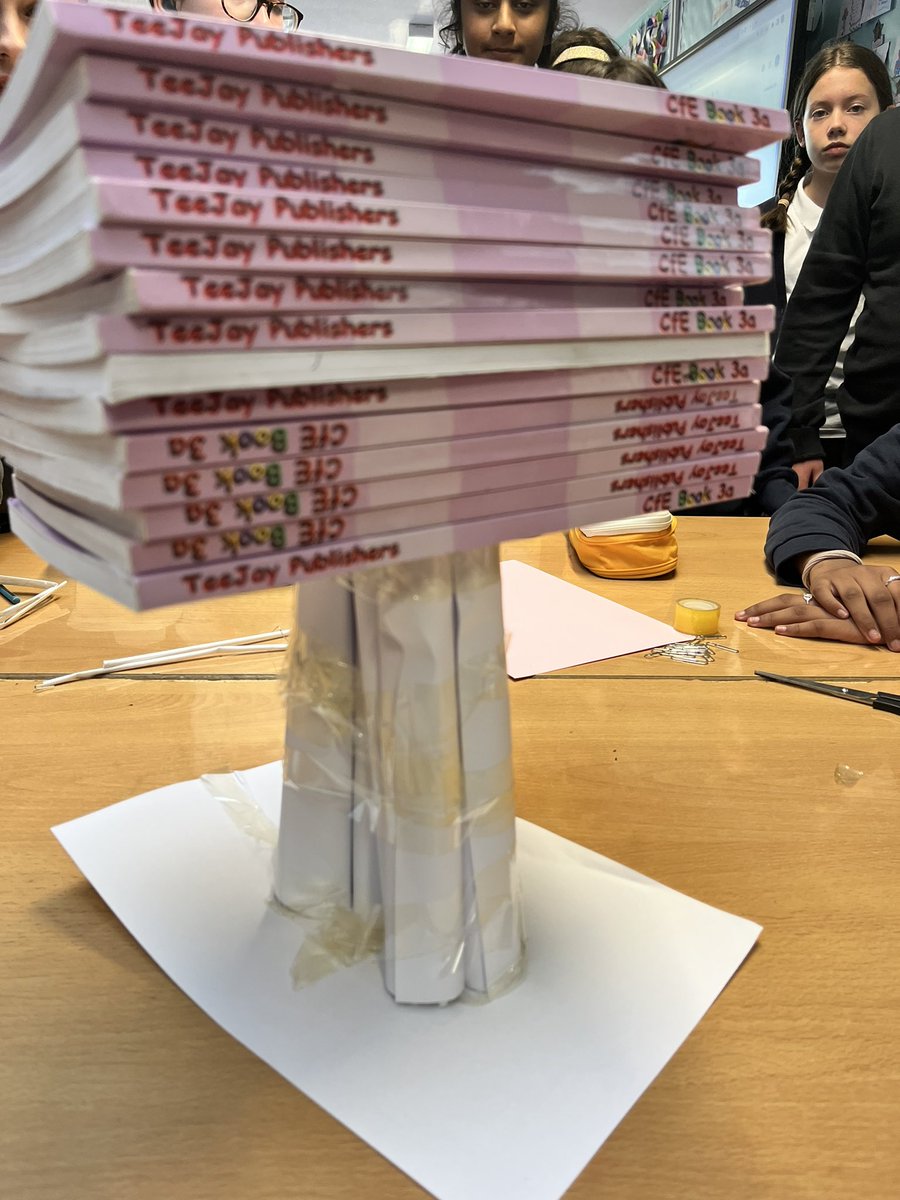 MrsCMuirCPS's tweet photo. P7 have been busy engineers! They worked in teams to create a strong structure using limited resources. They had two shots at it, the second time they looked at real buildings and focused on the shapes used.🏆A’s face…Success!😀 @carmondean_ps @MrsGilmourCPS https://t.co/lJmfbSTNfA