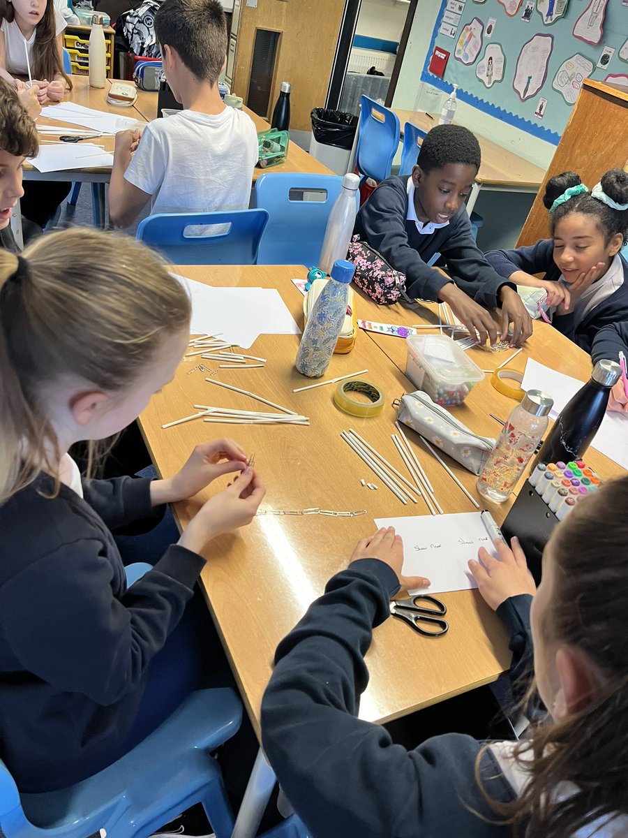 MrsCMuirCPS's tweet photo. P7 have been busy engineers! They worked in teams to create a strong structure using limited resources. They had two shots at it, the second time they looked at real buildings and focused on the shapes used.🏆A’s face…Success!😀 @carmondean_ps @MrsGilmourCPS https://t.co/lJmfbSTNfA
