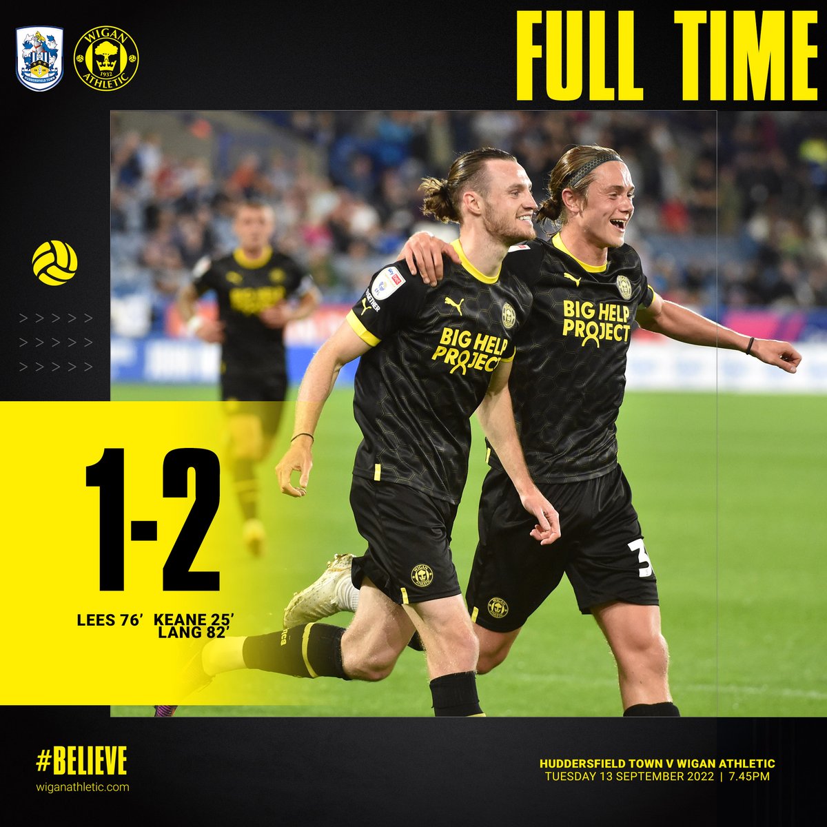 ⏱ GET IN THERE!!

#wafc ⚫️🟡 #BELIEVE