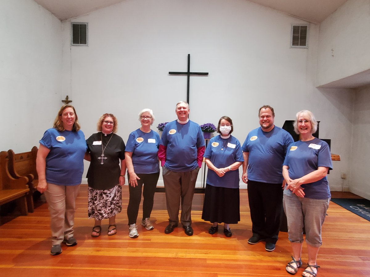 Diobeth's tweet photo. St. Barnabas Center in Kutztown, PA celebrated a grand opening with Bishop Kevin Nichols present to give remarks. The event included community partner info tables, tours, music, and food, finishing with a ribbon cutting with Kutztown's mayor. #diobeth #episcopalchurch https://t.co/UedlnVriiV