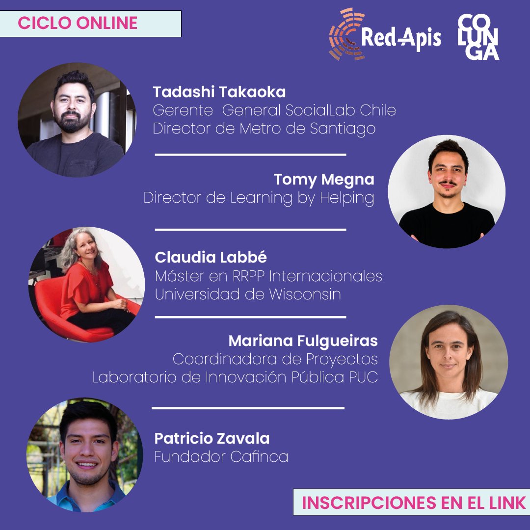 ⚡️Temporada de Ciclo de Charlas de nuestro Laboratorio de Innovación Social, de la mano de referentes que le entragarán a las organizaciones de la sociedad civil herramientas tecnológicas para el cambio.⚡️ Comienza a inscribirte con <a href="/TadashiTakaoka/">Tadashi Takaoka</a> en forms.gle/PK7fwdiRRtgtd4…