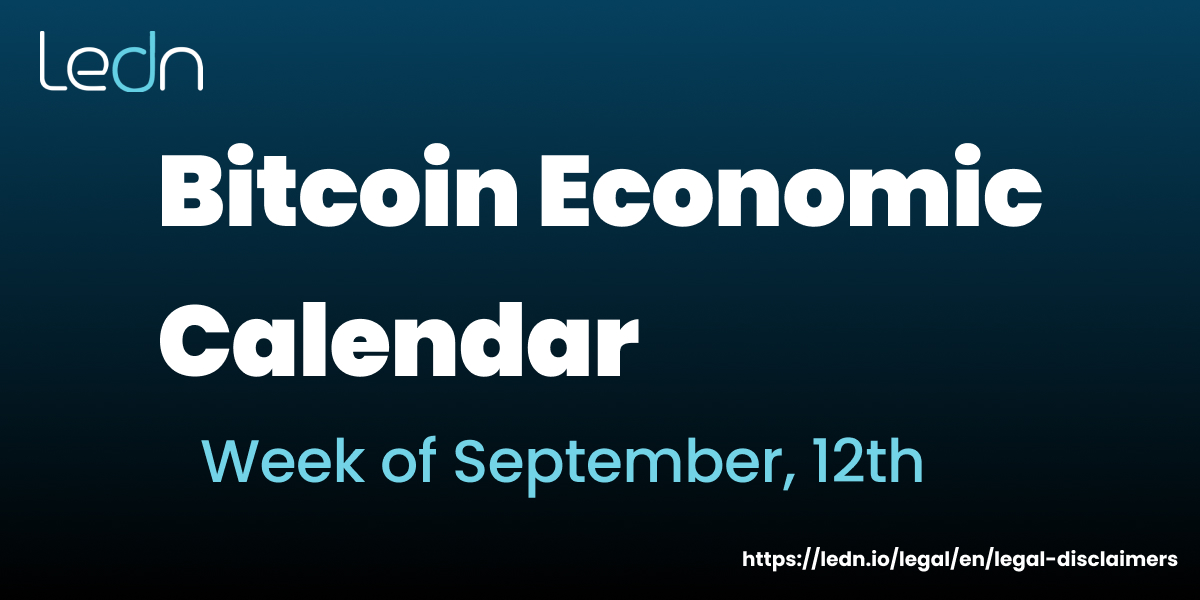 Our Bitcoin Economic Calendar of the week has been published! Both English and Spanish versions are available on our Youtube channel, hosted by our Chief Strategy Officer, Mauricio Di Bartolomeo Read our blog post here: blog.ledn.io/en/bec/09/12/2…