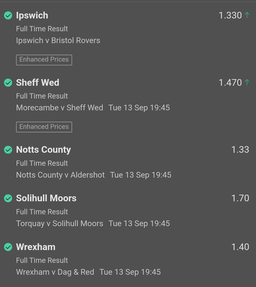 wizard_season's tweet photo. TUESDAY UK ACCA LANDS @ 6.20 🔥✅️

WIZARD STRIKES YET AGAIN! 😘

Any retweets appreciated! 🤝

Posted here first 👉 https://t.co/nGtRI0kev3 https://t.co/RyWH5gDOtR