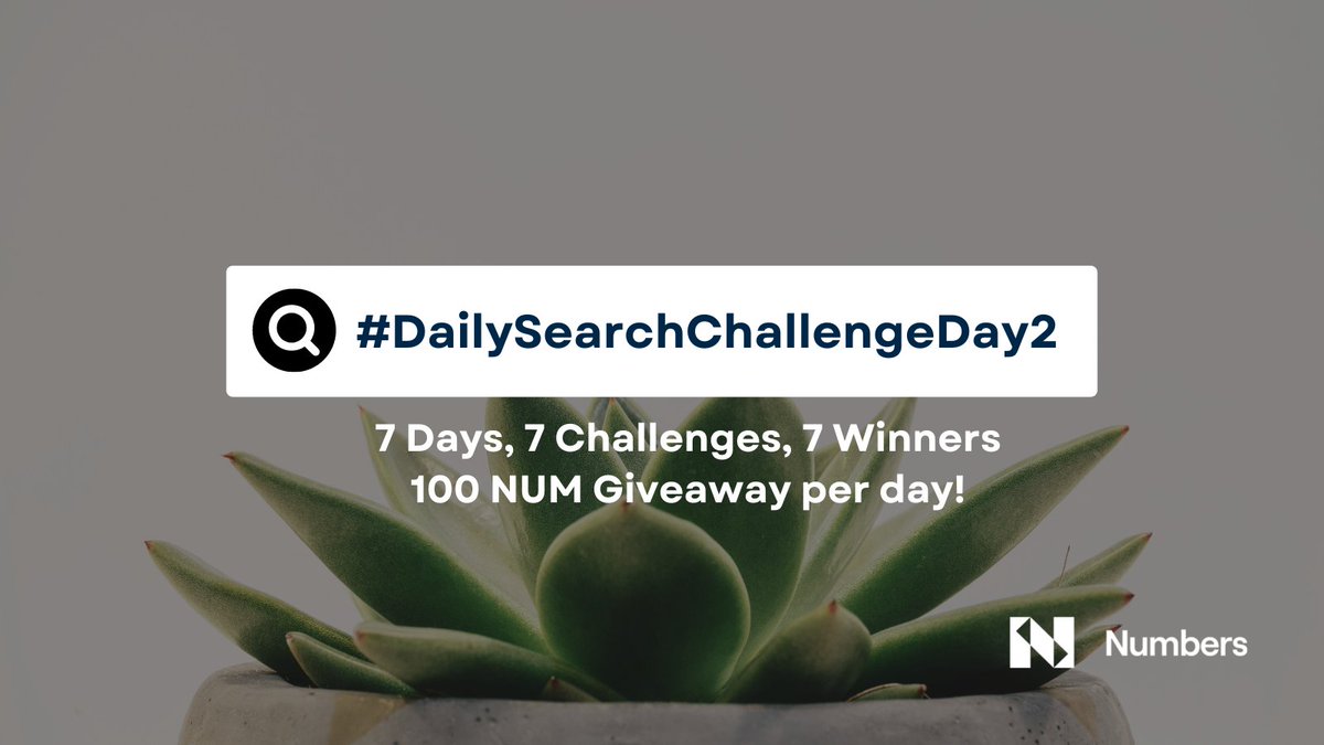 Iviscron's tweet photo. I bought $NUM of @numbersprotocol.
Meanwhile, #DailySearchEngineChallenge is still on with mouthwatering rewards.
Participate and stand a chance of winning 100 in $NUM.
Hurry!
#NumbersSearchEngine #Web3SearchEngine #NSE https://t.co/GhRcBtUxse