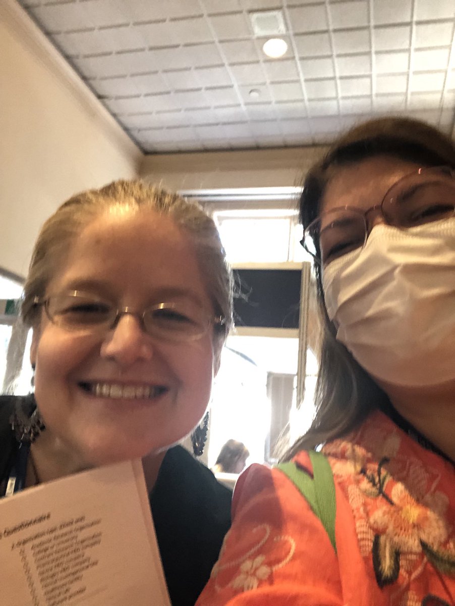 PROS_Foundation's tweet photo. So happy to finally meet this GCDMP guru in person. Thank you, Meredith and love the hint to complete the questionnaire. #SCDM2022 https://t.co/YTLe9NB33l