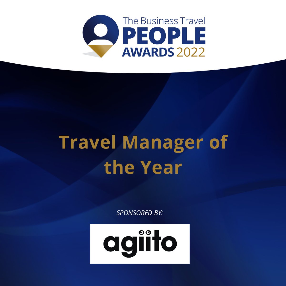 Travel Manager of the Year is kindly sponsored by Agiito #TBTPA2022 @team_agiito