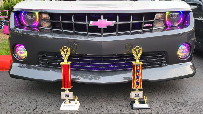 I am so amazed! Both of my cars won specialty trophies this past weekend! 😁 😎 https://t.co/D59J4k9ey