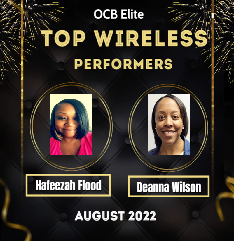 Online Call Back (OCB) (@team_callback) on Twitter photo Congratulations Hafeezah & Deanna for being the Top Wireless Performers for August 2022! Awesome work. <a href="/reevedia/">ReeVedia Mitchell</a> <a href="/thedoscarver/">Scott Carver</a> <a href="/Blessed4111/">Hafeezah Flood</a> @deanna_DMDRbham <a href="/OSA_Teams/">OSA</a> <a href="/VirtualSalesExp/">Virtual Sales Experience</a> #LifeAtATT #OCBelite <a href="/WeRtheNAC/">National Acquisition Centers</a> Congratulations Hafeezah & Deanna for being the Top Wireless Performers for August 2022! Awesome work. <a href="/reevedia/">ReeVedia Mitchell</a> <a href="/thedoscarver/">Scott Carver</a> <a href="/Blessed4111/">Hafeezah Flood</a> @deanna_DMDRbham <a href="/OSA_Teams/">OSA</a> <a href="/VirtualSalesExp/">Virtual Sales Experience</a> #LifeAtATT #OCBelite <a href="/WeRtheNAC/">National Acquisition Centers</a>