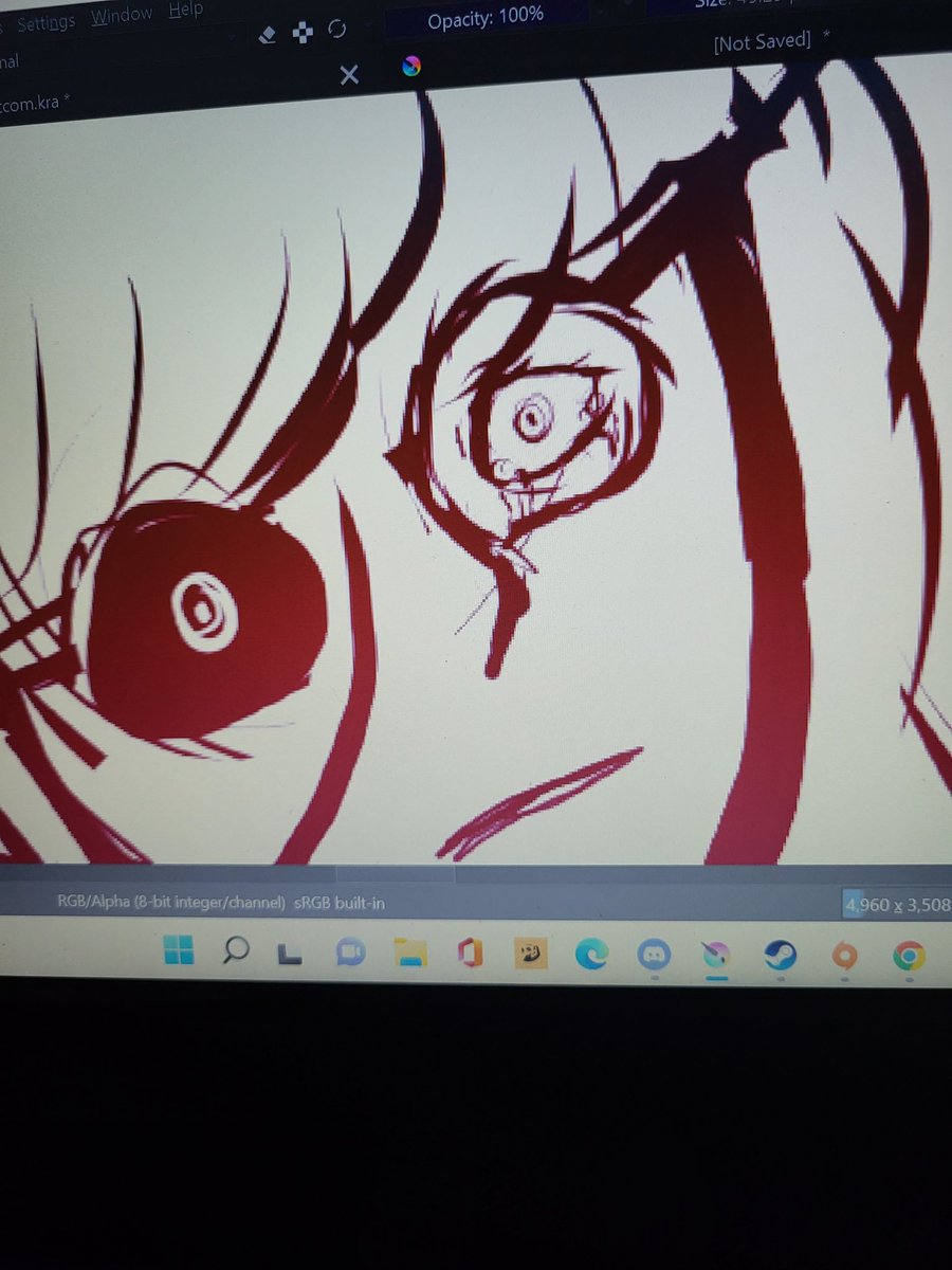 spacejangles's tweet photo. Small preview of the more serious piece! Channeling my wannabe emo middle school self for this one lulz https://t.co/aijdSdc1vU