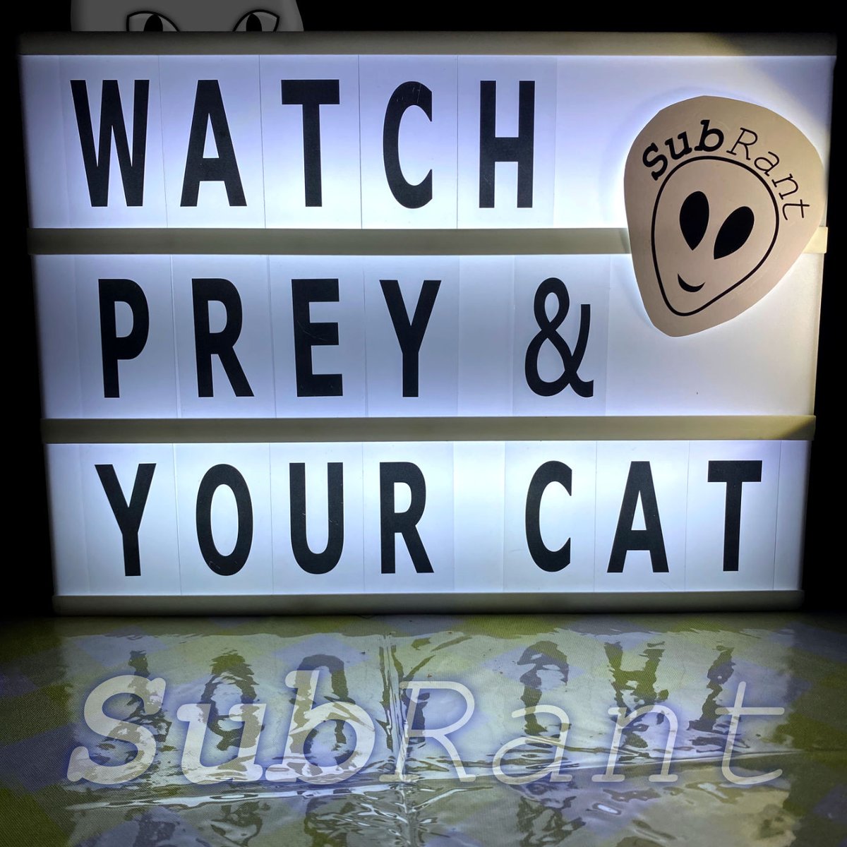 SubRantPodcast's tweet photo. Episode #59: Watch Prey and Your Cat

Show Themes 
- Prey (2022) and Predator (1987)
- High tech litter boxes 
- AI generated images vs editorial illustration 
- Again with the dead cow head

Listen: https://t.co/K13w1q8NLN

#art #podcast #PreyMovie #AI #DeadCow https://t.co/KDJQsYyH6J