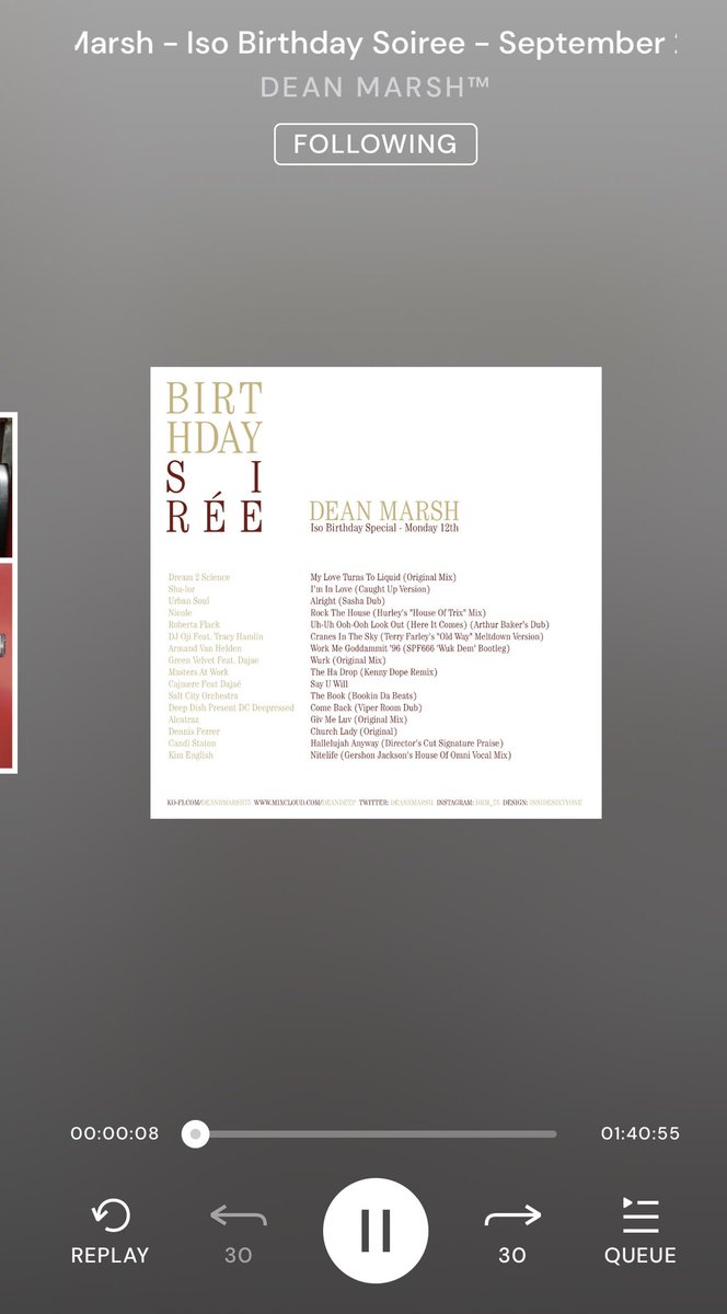 Stevie_Wal's tweet photo. Just listening to @deanrmarsh โs birthday soirรฉeโฆ fair to say, itโs a fu*%ng #toetapper check it out ๐๐ป๐๐๐ป๐๐๐ป https://t.co/uXpeGTJEa1 https://t.co/ZWVey3C1k2