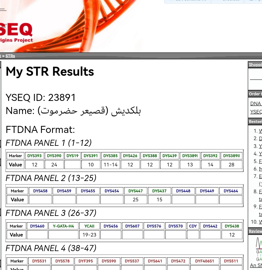 HDM_DNA's tweet photo. ضمن المسح الجيني الشامل لمشروع حضرموت الجيني يسرنا ان نعلن لكم نتيجة YSEQ-
للعينه رقم : 23891
للاخ : آل بلكديش
المنطقة : قصيعر - حضرموت
السلالة : #R1b
مرجحه التحور:
#R1b >> #Z2103 >> #Y4362
. https://t.co/L7Qms968AB