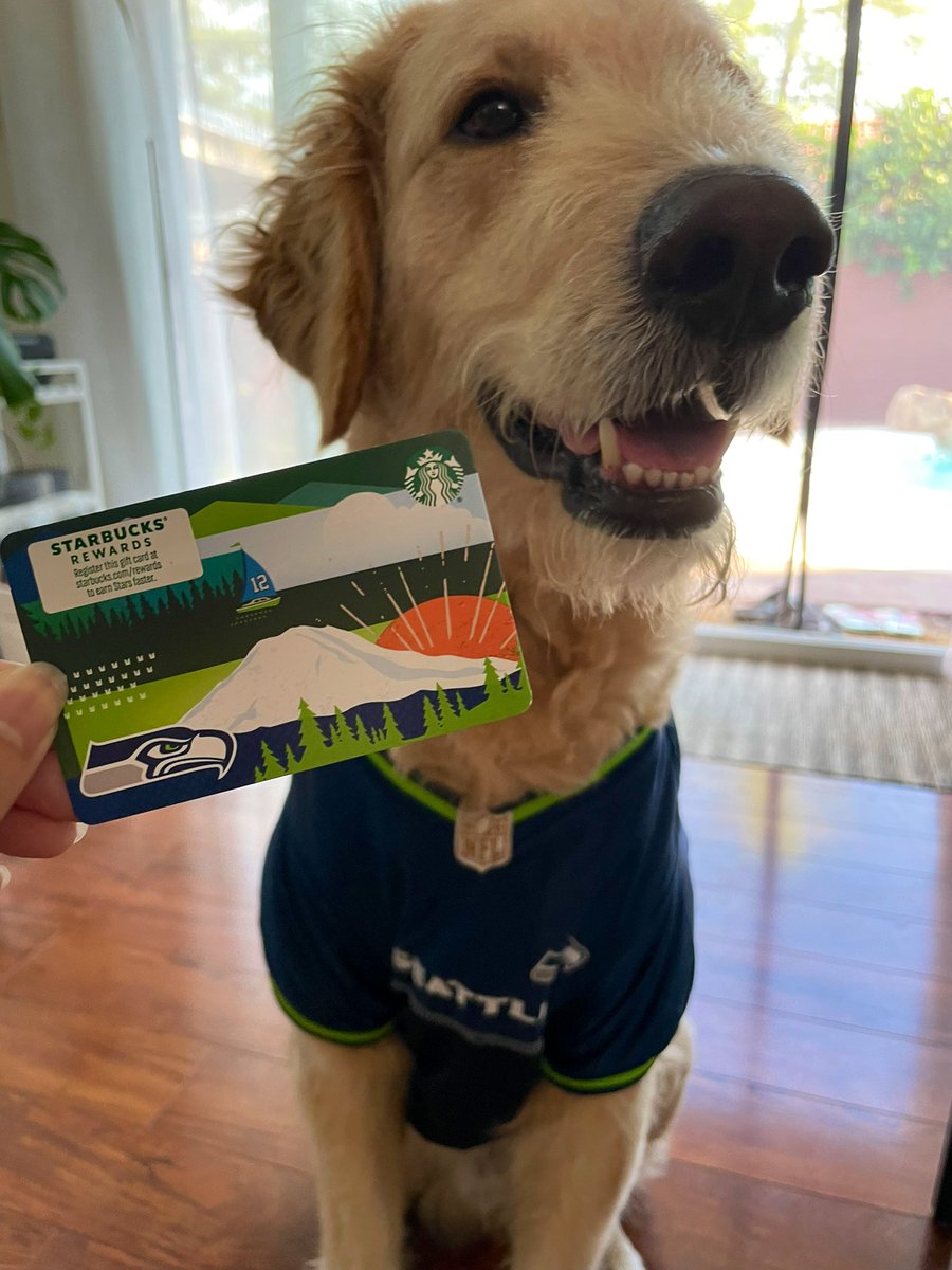 FerrerMelissa's tweet photo. Another season means another @Seahawks @Starbucks gift card! 😍 #gohawks 💙🏈💚🙌🏽 https://t.co/QusTMwPaMF