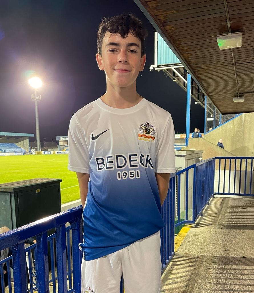 Glenavon_FC's tweet photo. Tonight, Glenavon Academy player Christopher Atherton made his first team debut against Dollingstown in the League Cup. At 1⃣3⃣ yrs and 3⃣2⃣9⃣ days old, he became the youngest player in the UK to play in a first-class match.

Congratulations Christo!!👏🏼💙 https://t.co/hypGdC5R7p